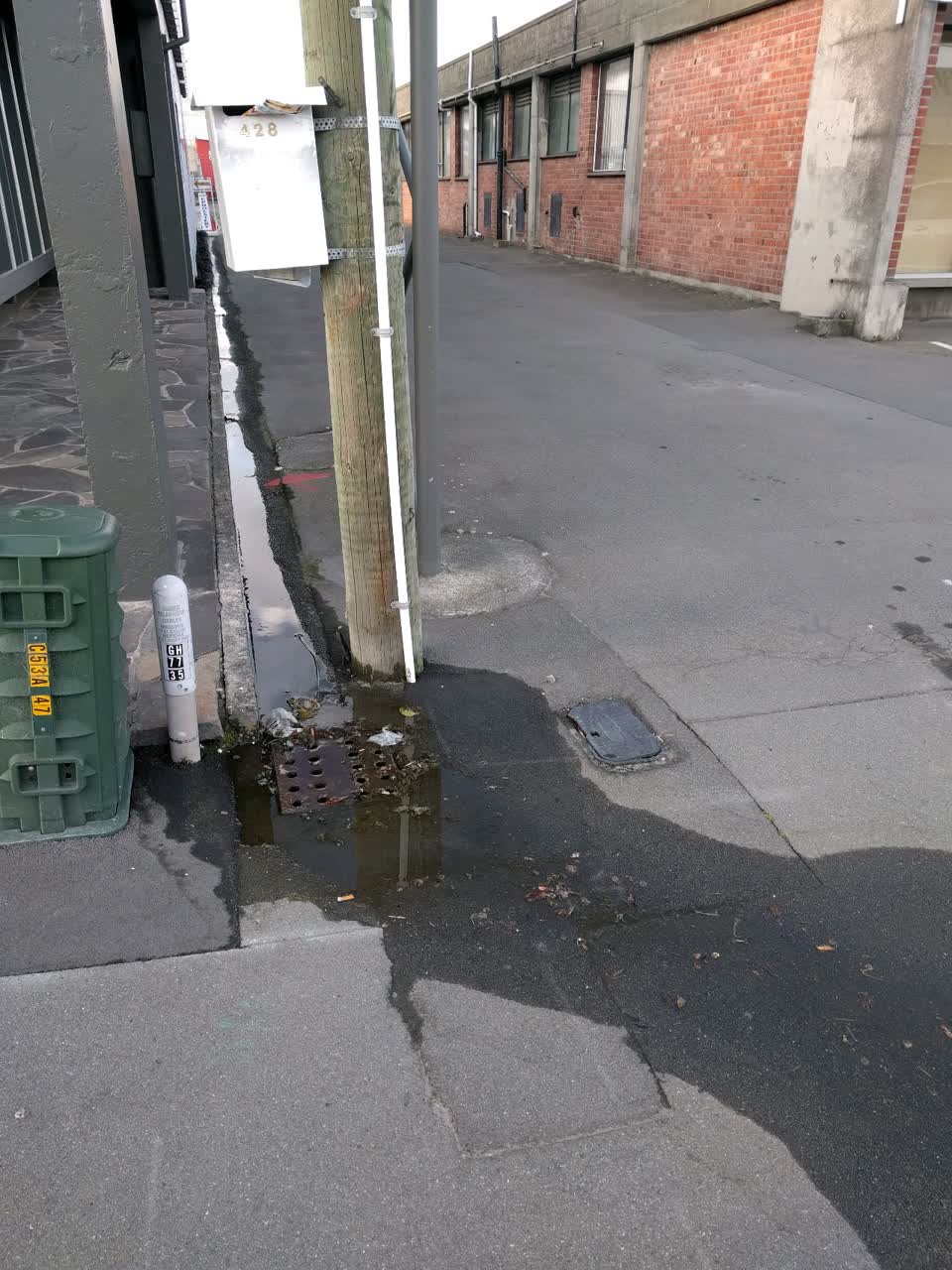 The photograph attached to this wastewater/stormwater report