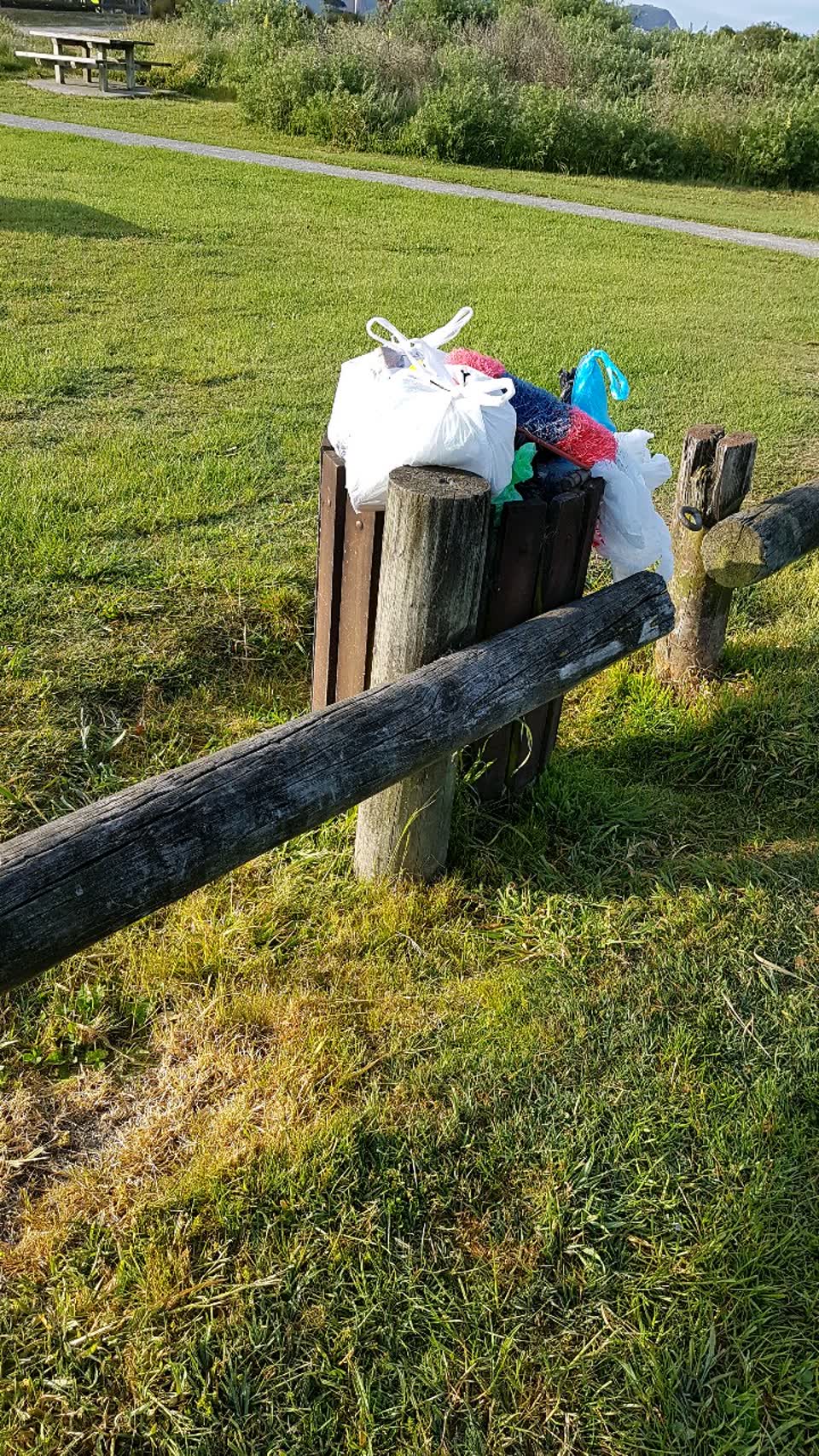 The photograph attached to this rubbish/recycling report