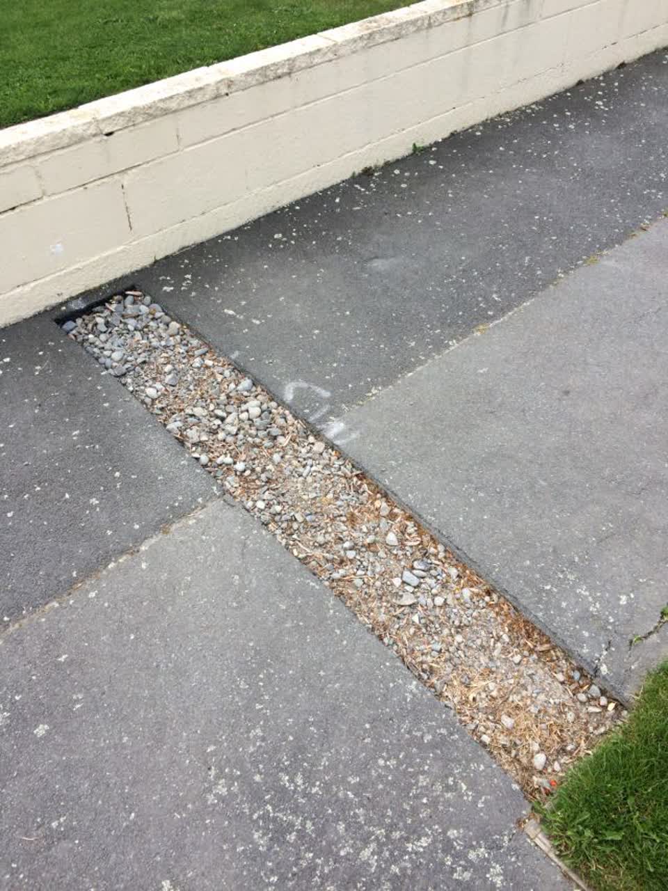 The photograph attached to this roading/streets report