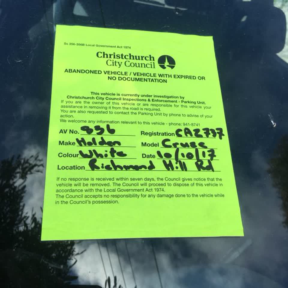 The photograph attached to this roading/streets report