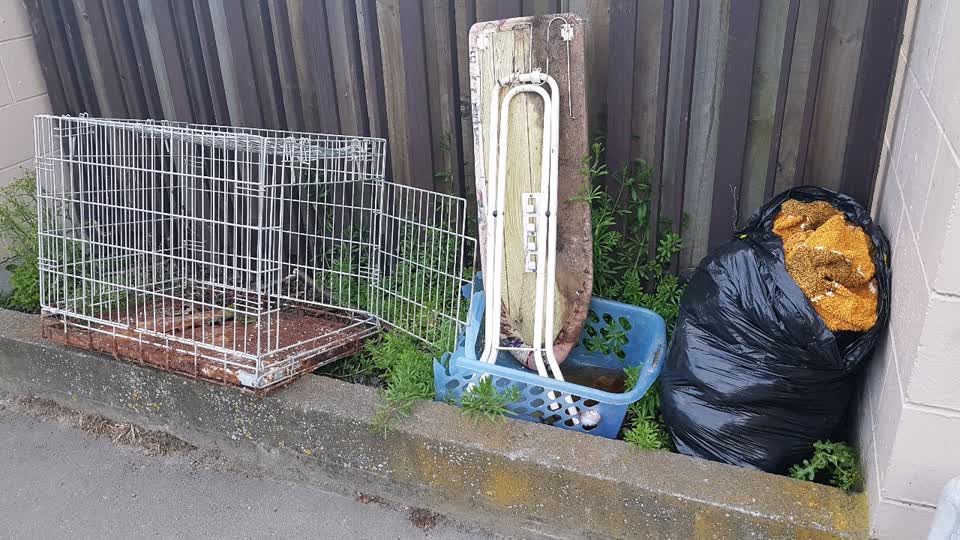 The photograph attached to this rubbish/recycling report