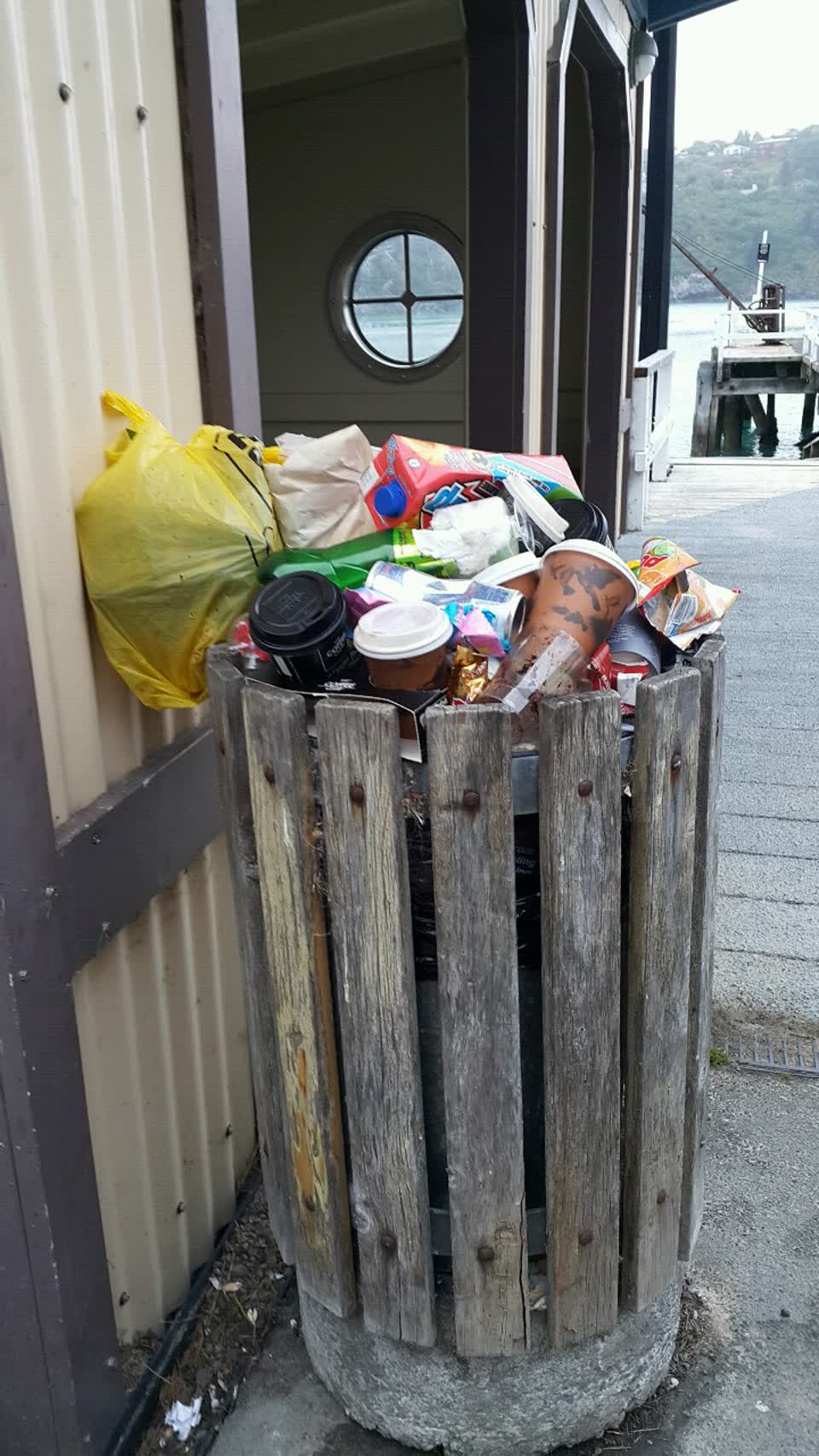 The photograph attached to this rubbish/recycling report