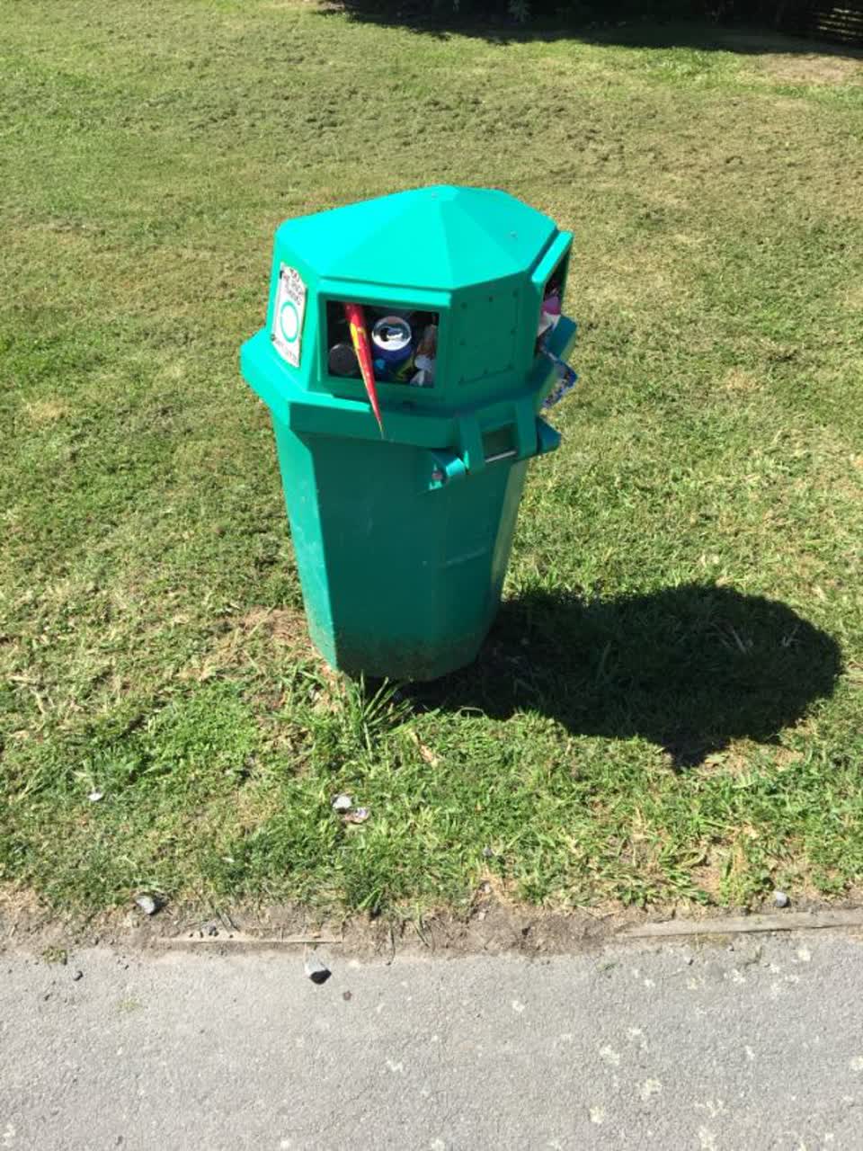 The photograph attached to this rubbish/recycling report