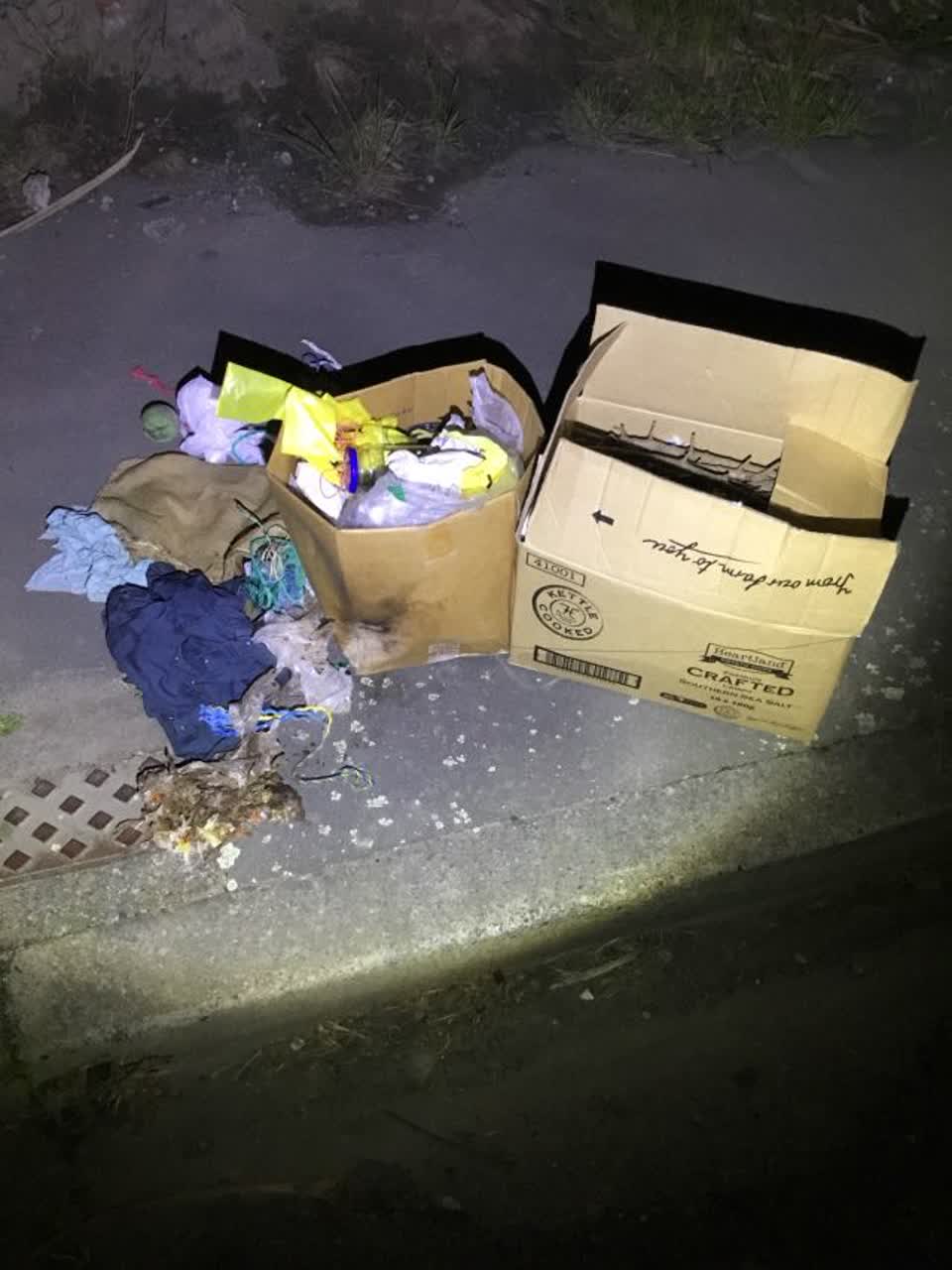 The photograph attached to this rubbish/recycling report