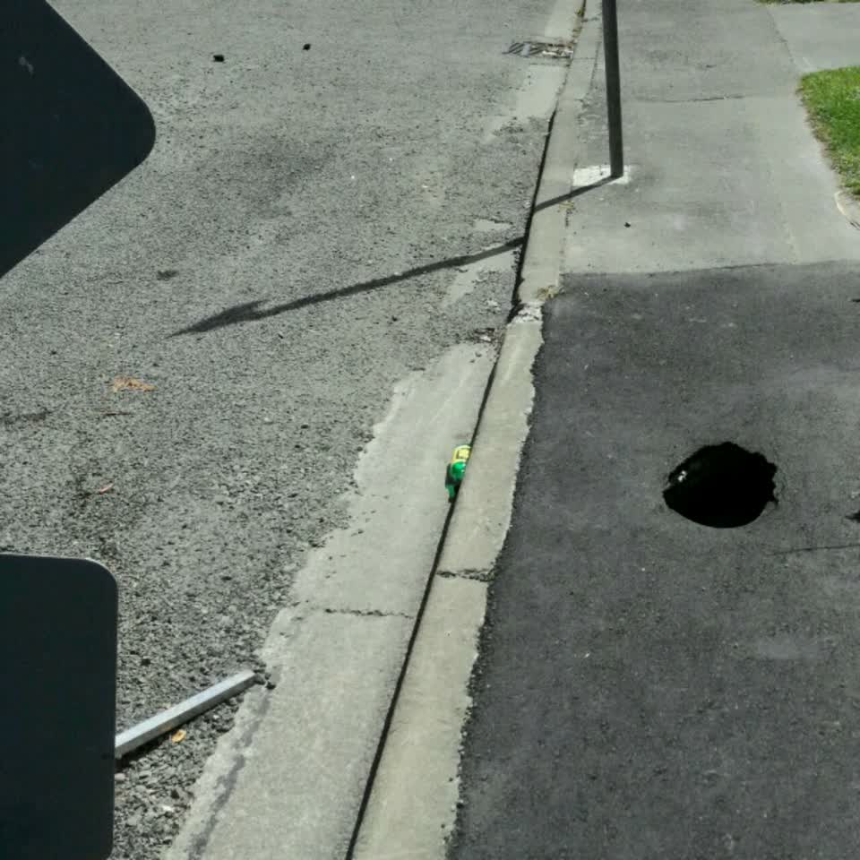 The photograph attached to this roading/streets report
