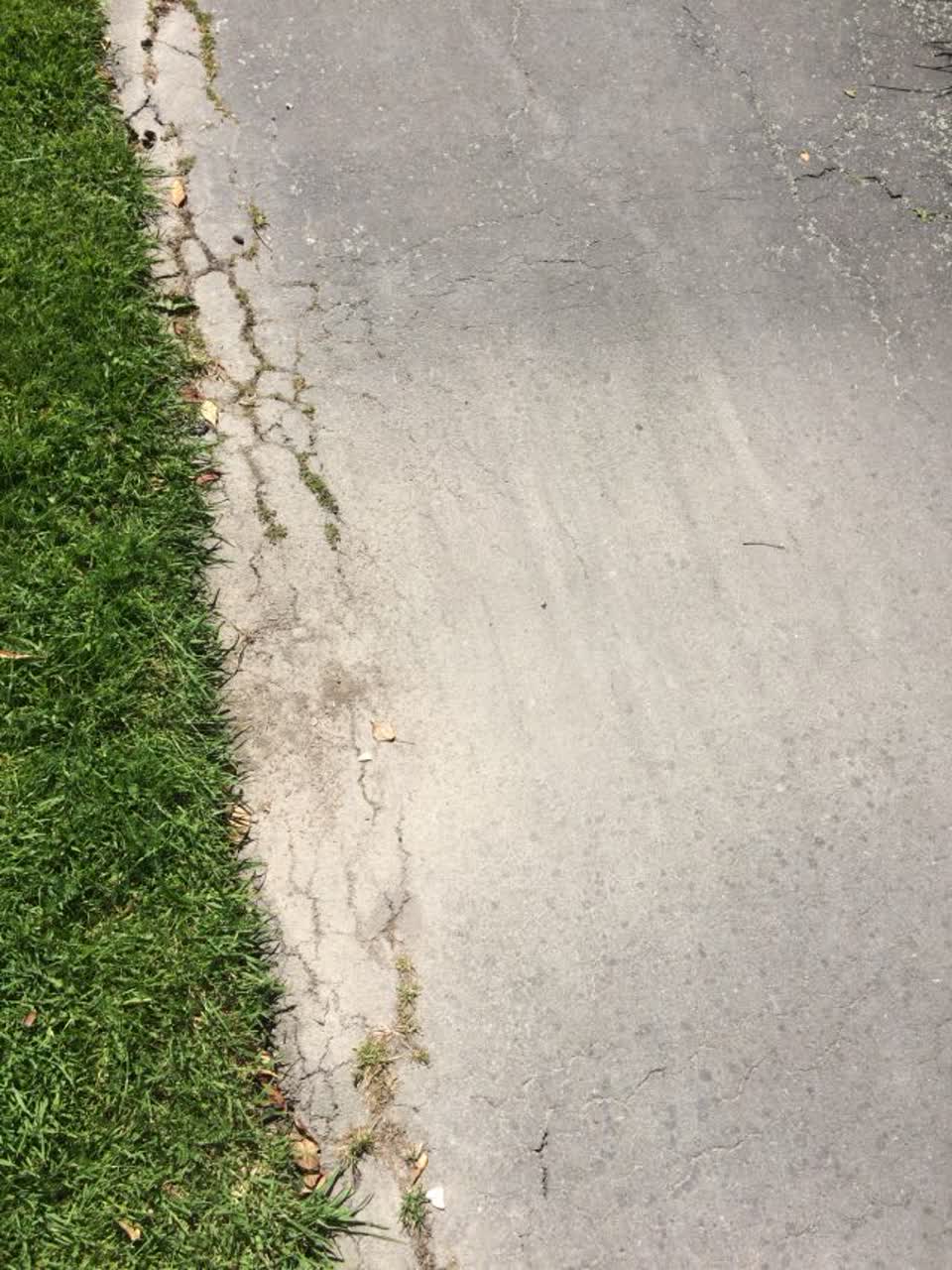 The photograph attached to this roading/streets report