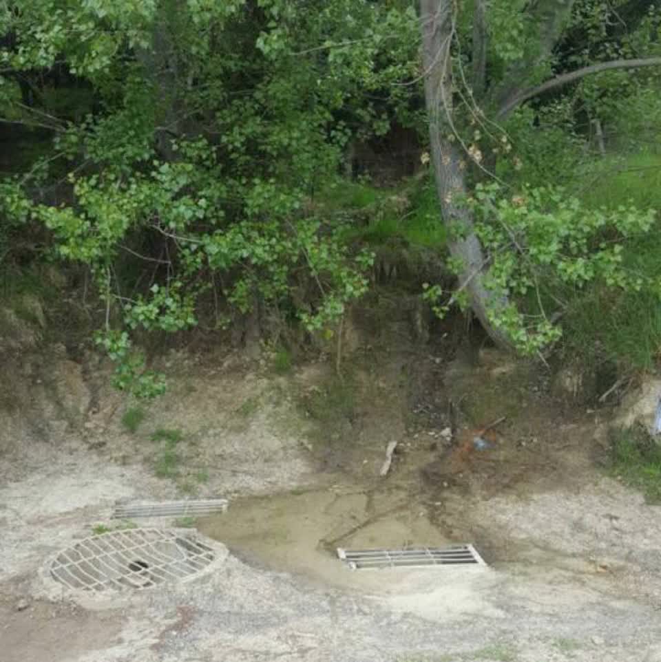 The photograph attached to this wastewater/stormwater report
