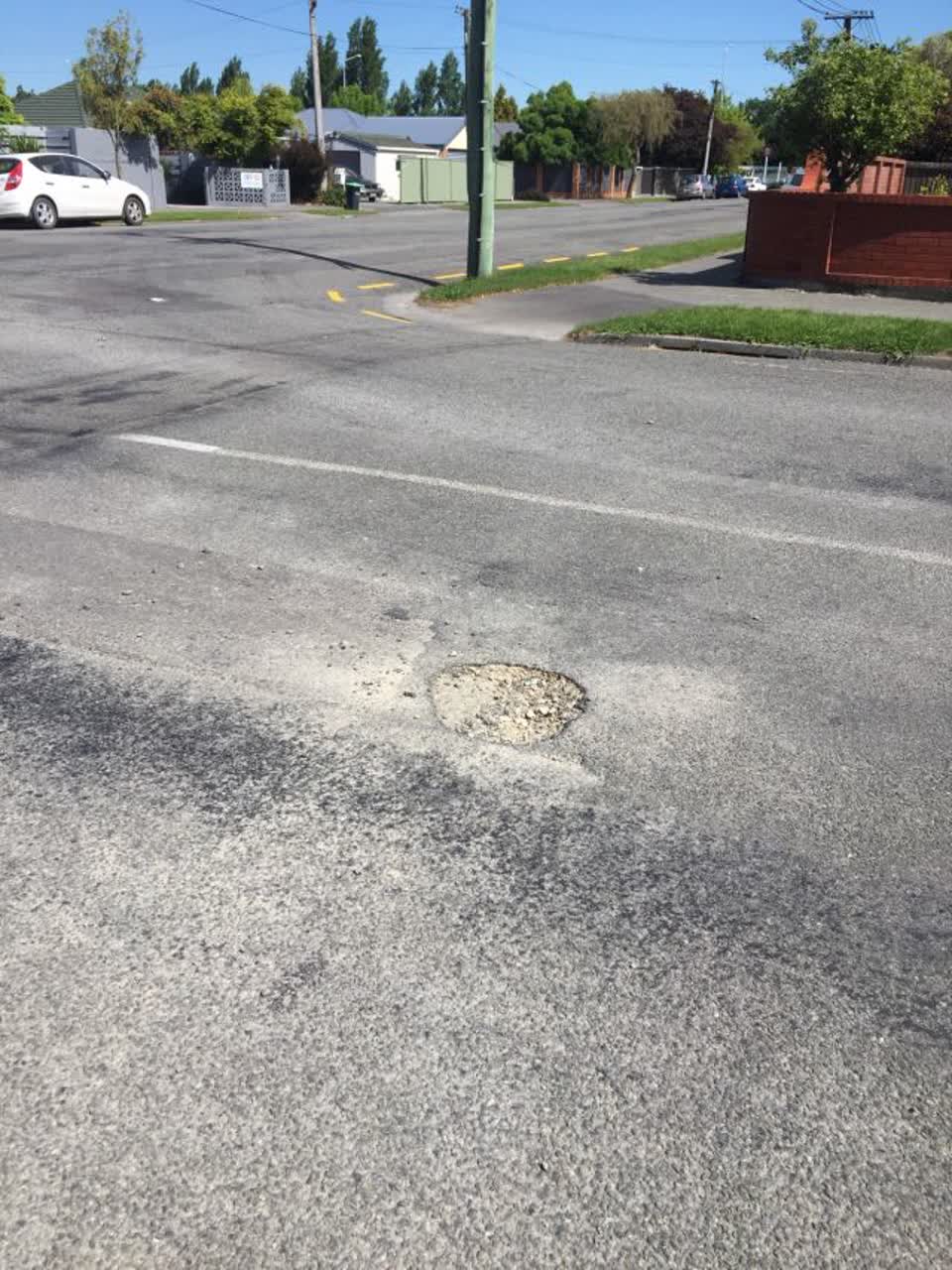 The photograph attached to this roading/streets report