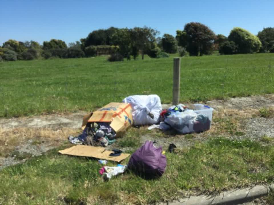 The photograph attached to this rubbish/recycling report