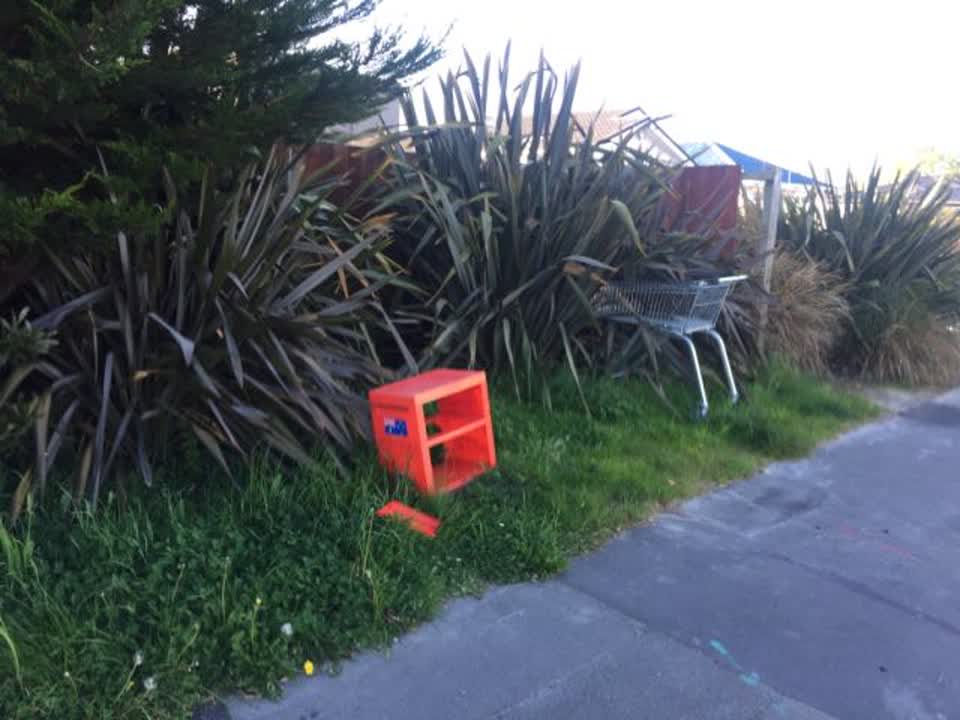 The photograph attached to this rubbish/recycling report