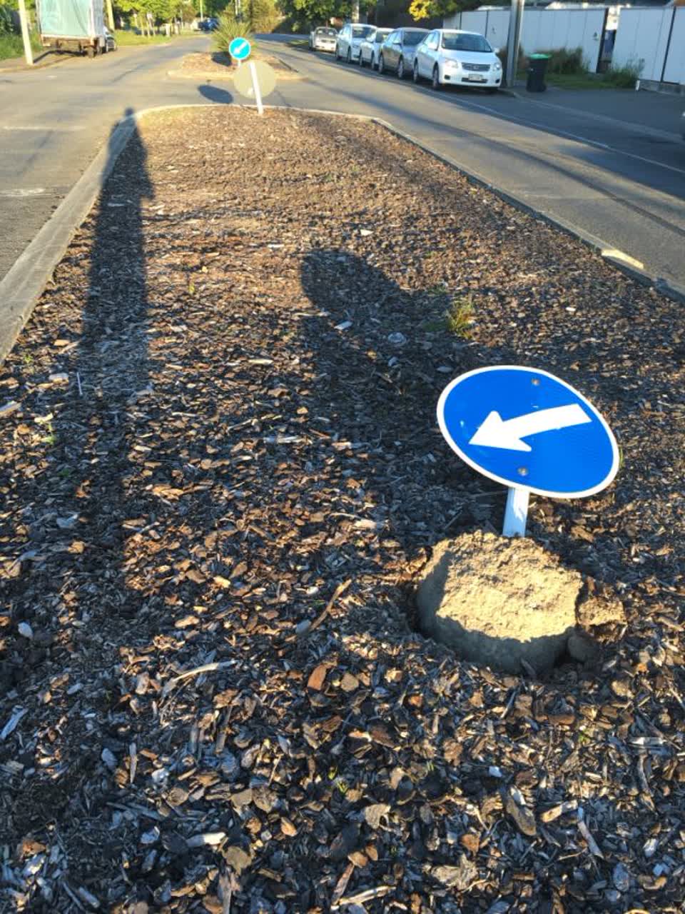 The photograph attached to this roading/streets report