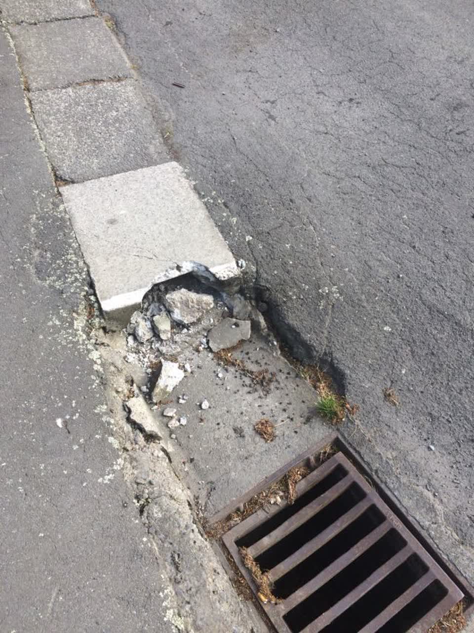The photograph attached to this roading/streets report