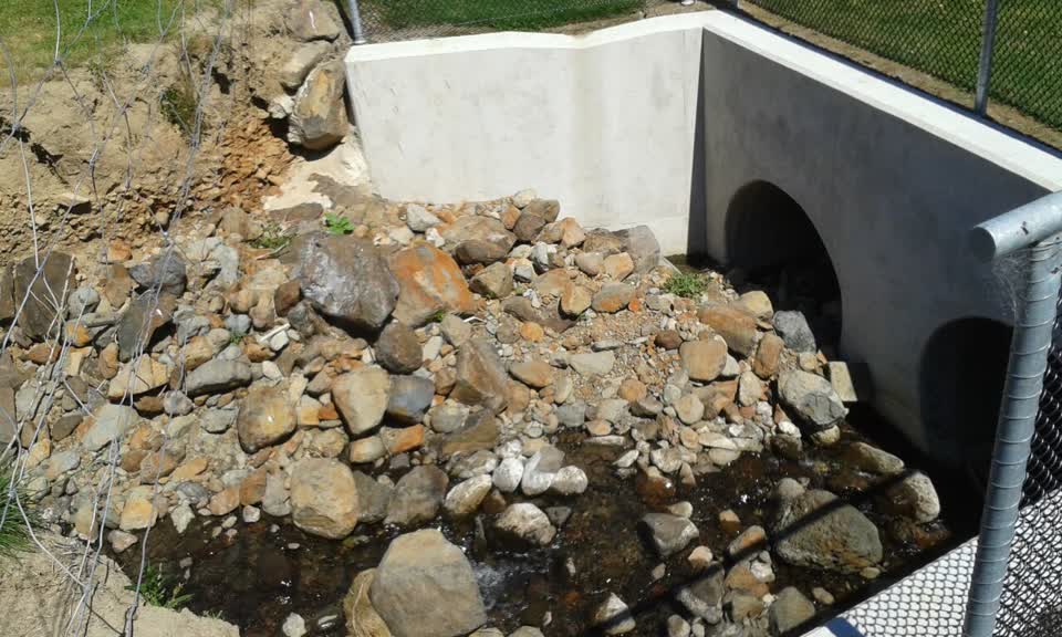 The photograph attached to this wastewater/stormwater report