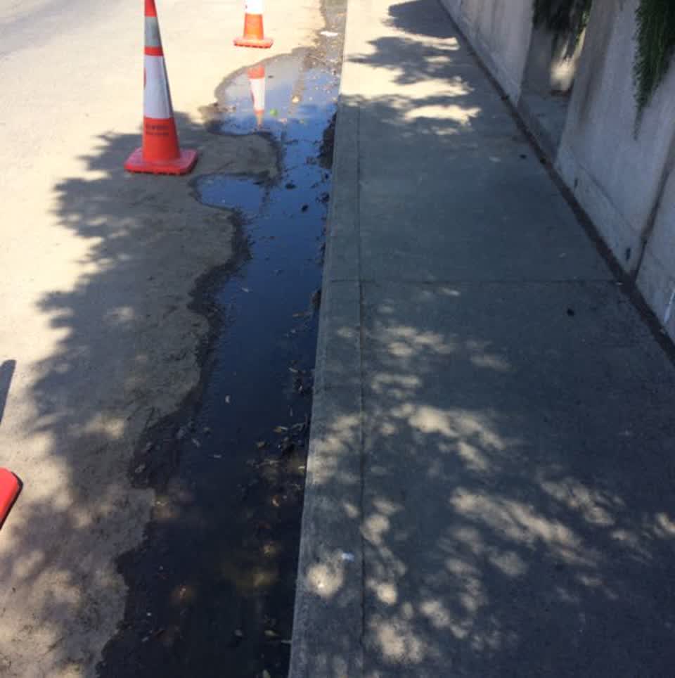 The photograph attached to this roading/streets report