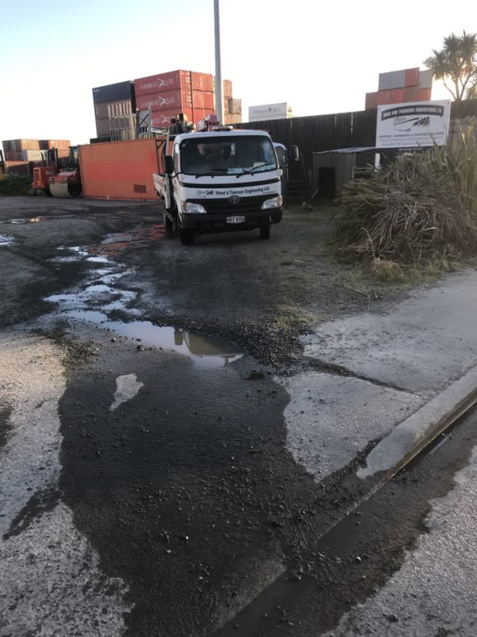 The photograph attached to this water supply report