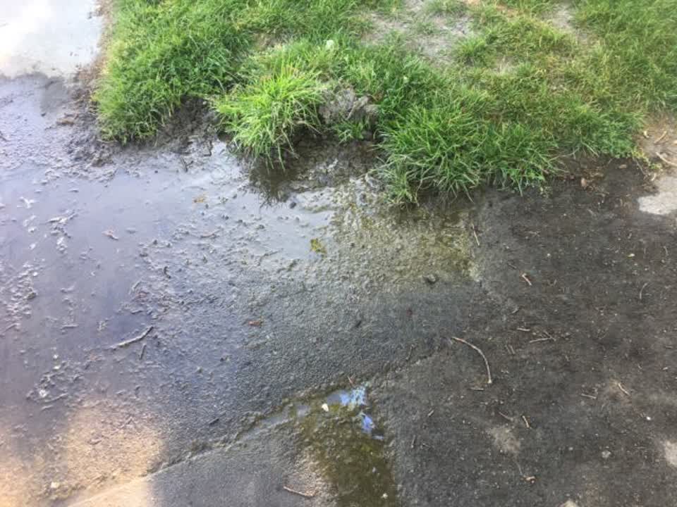 The photograph attached to this wastewater/stormwater report
