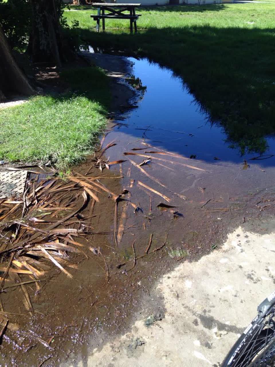 The photograph attached to this wastewater/stormwater report