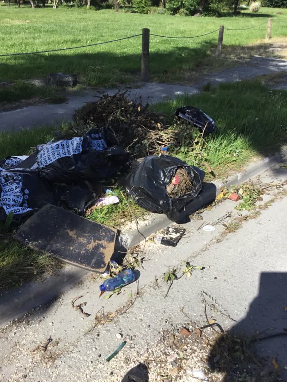 The photograph attached to this rubbish/recycling report