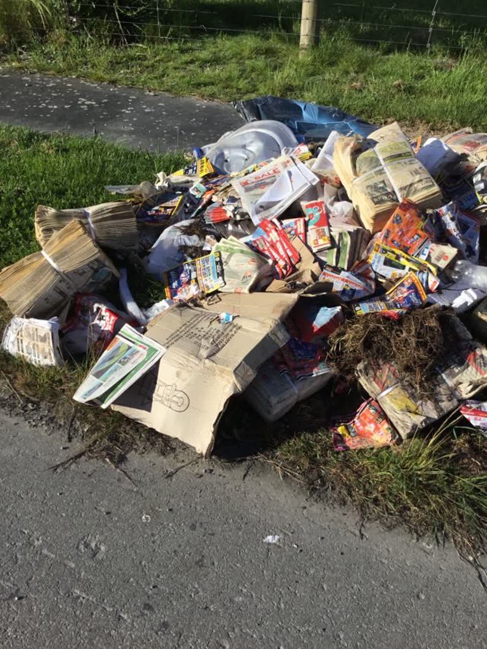The photograph attached to this rubbish/recycling report