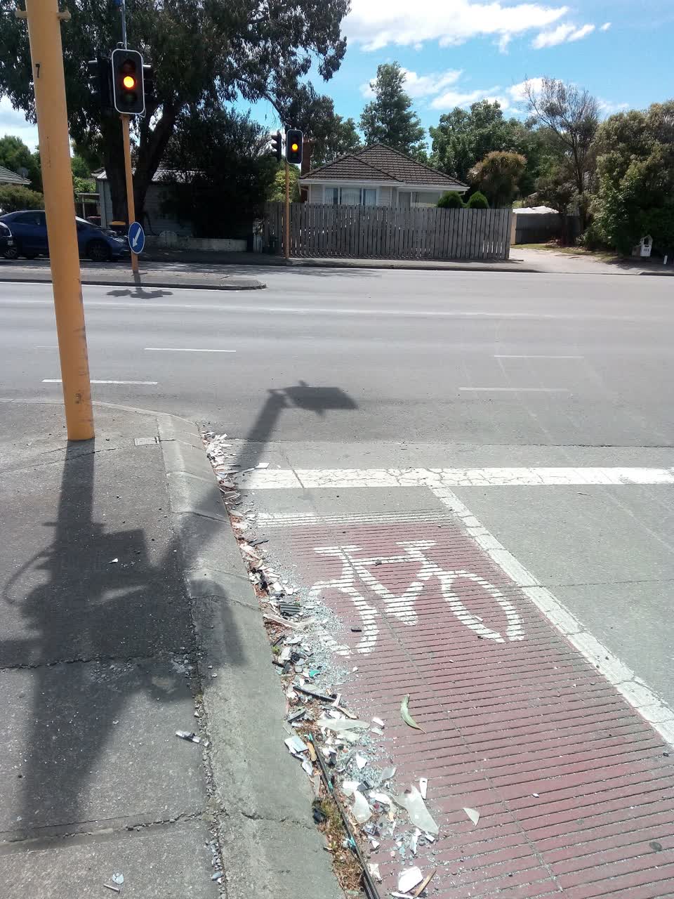 The photograph attached to this roading/streets report
