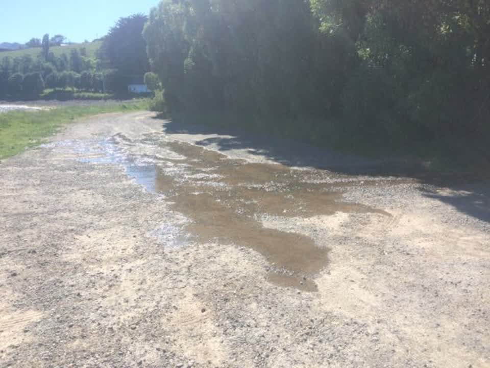 The photograph attached to this wastewater/stormwater report