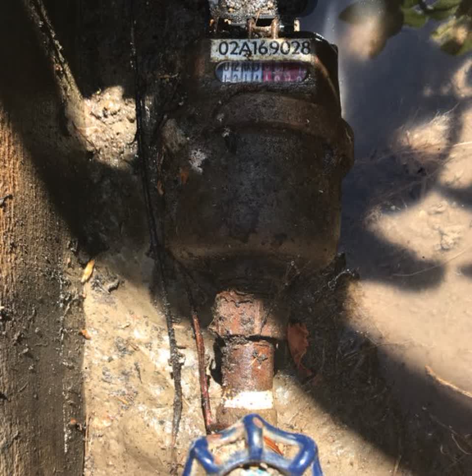 The photograph attached to this water supply report
