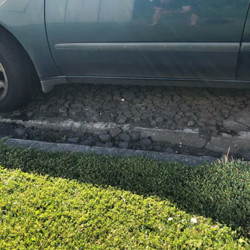 The photograph attached to this roading/streets report