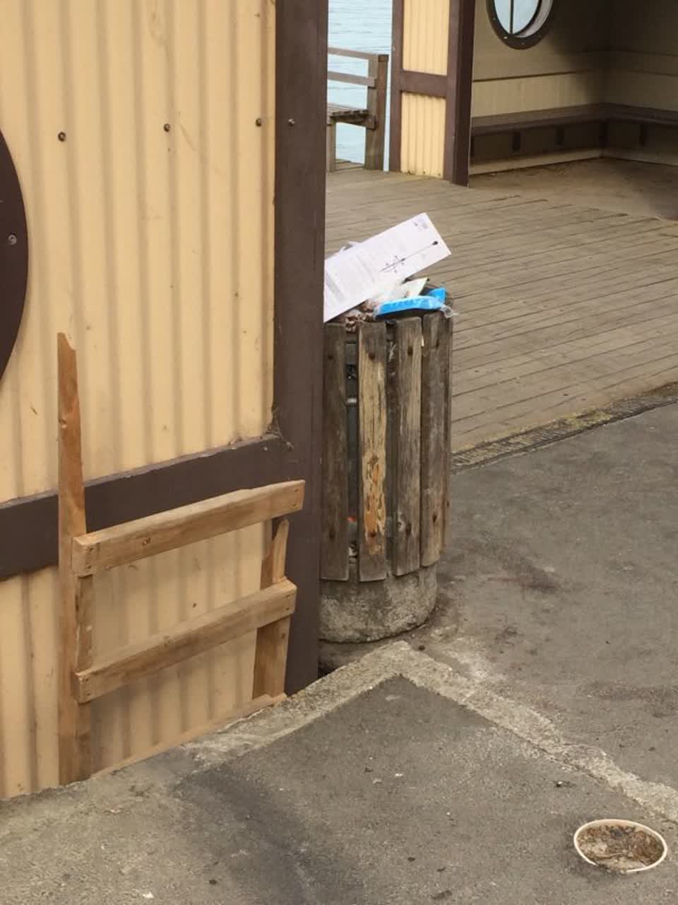 The photograph attached to this rubbish/recycling report