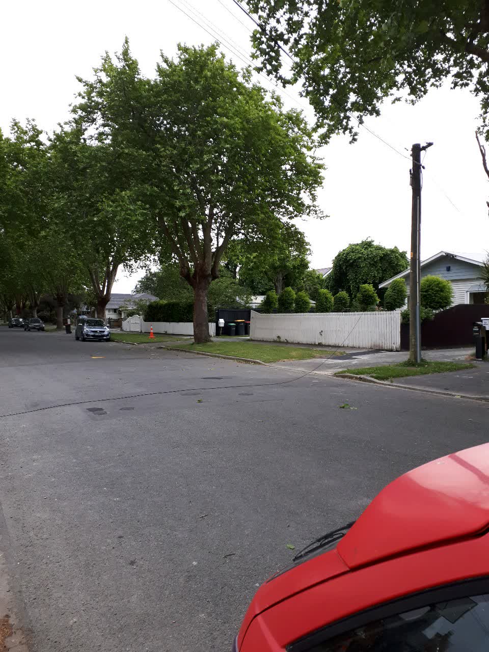 The photograph attached to this roading/streets report