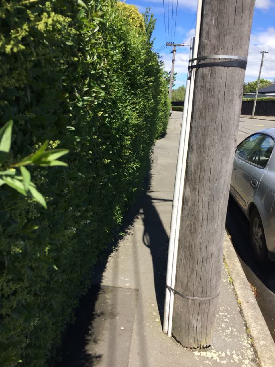 The photograph attached to this roading/streets report