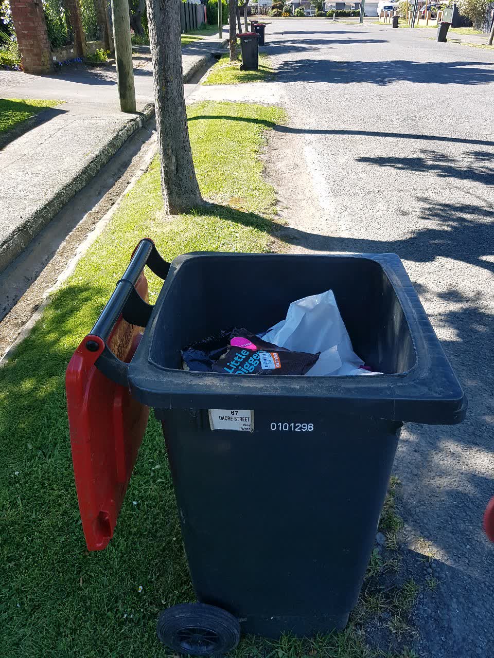 The photograph attached to this rubbish/recycling report