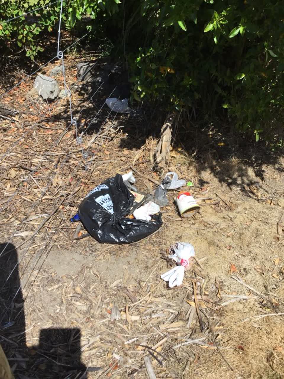 The photograph attached to this rubbish/recycling report