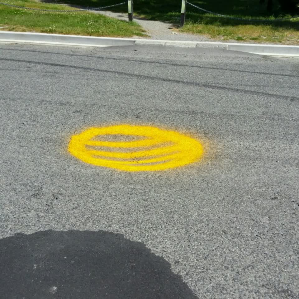 The photograph attached to this roading/streets report