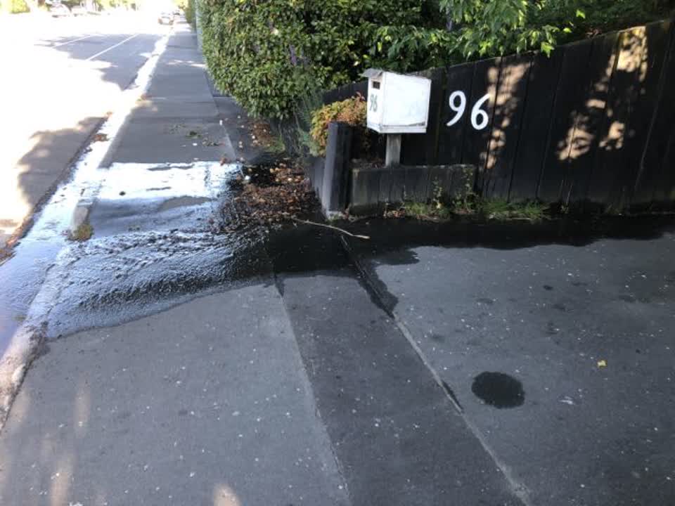 The photograph attached to this wastewater/stormwater report
