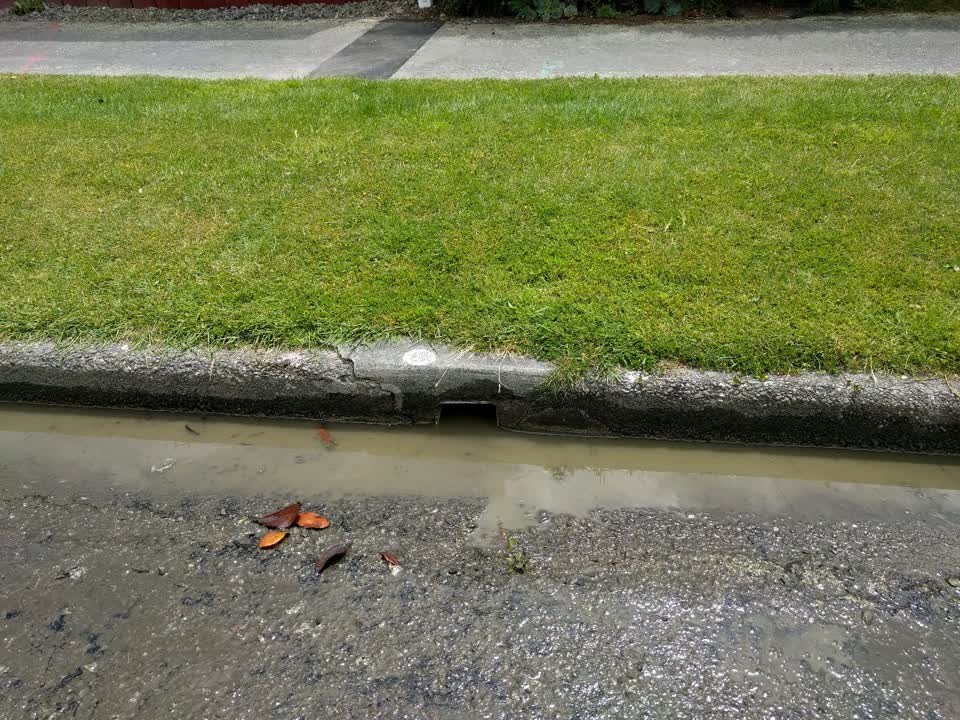 The photograph attached to this wastewater/stormwater report