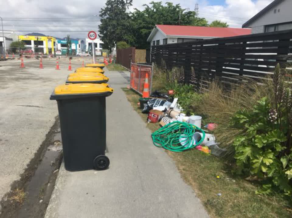 The photograph attached to this rubbish/recycling report