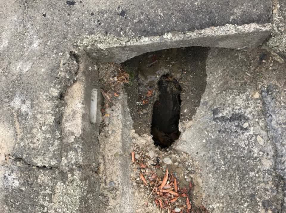 The photograph attached to this roading/streets report