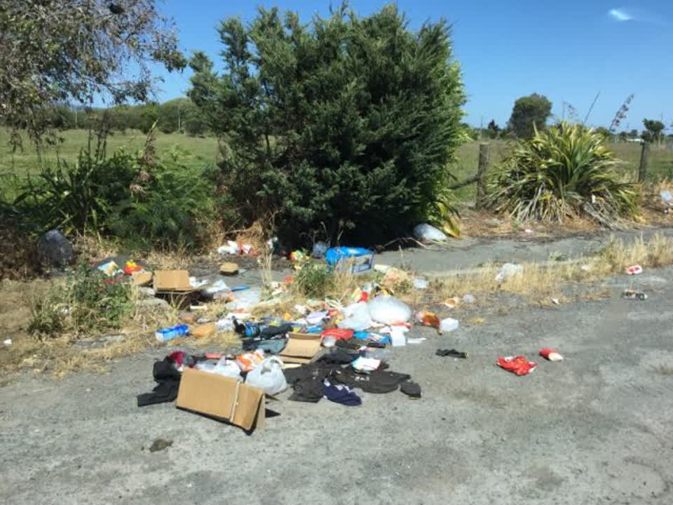 The photograph attached to this rubbish/recycling report