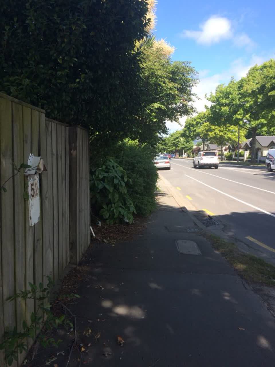 The photograph attached to this roading/streets report