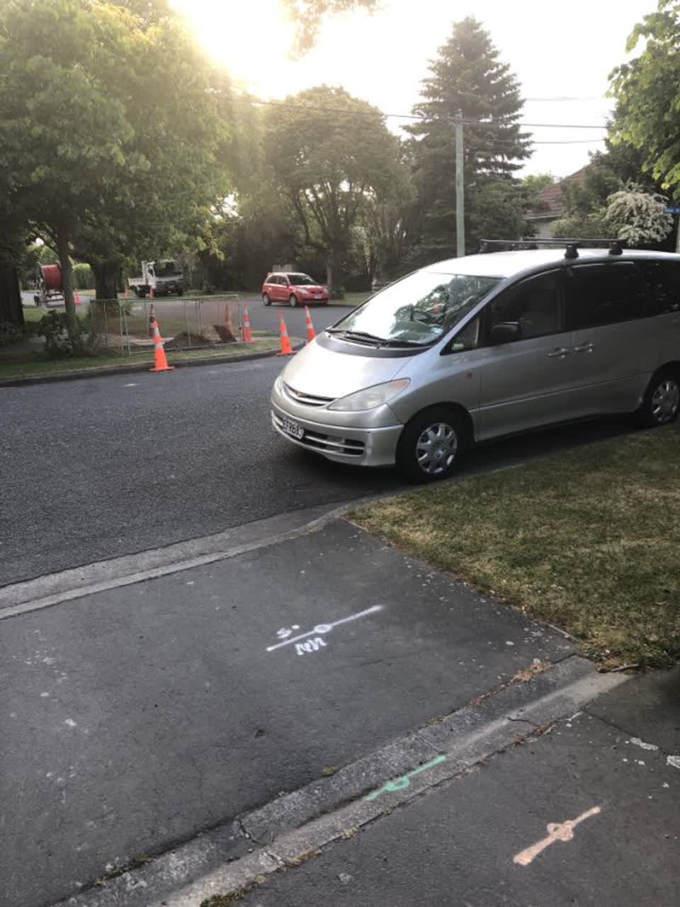 The photograph attached to this roading/streets report