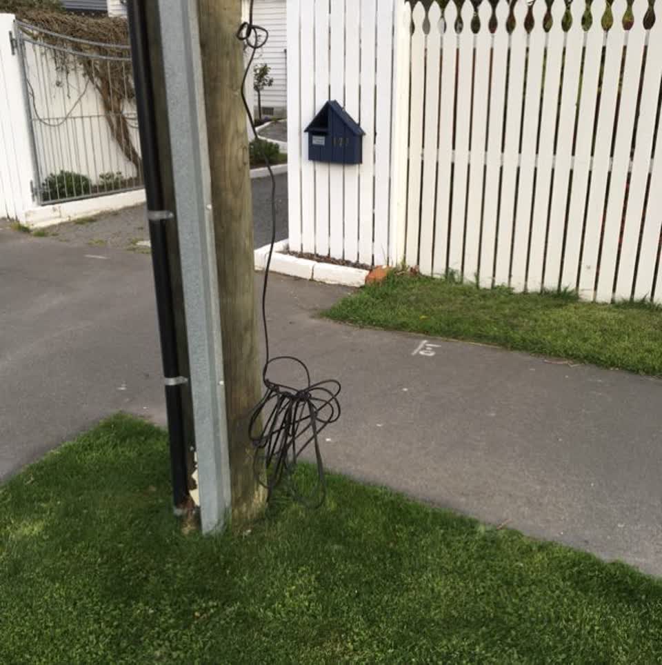 The photograph attached to this roading/streets report