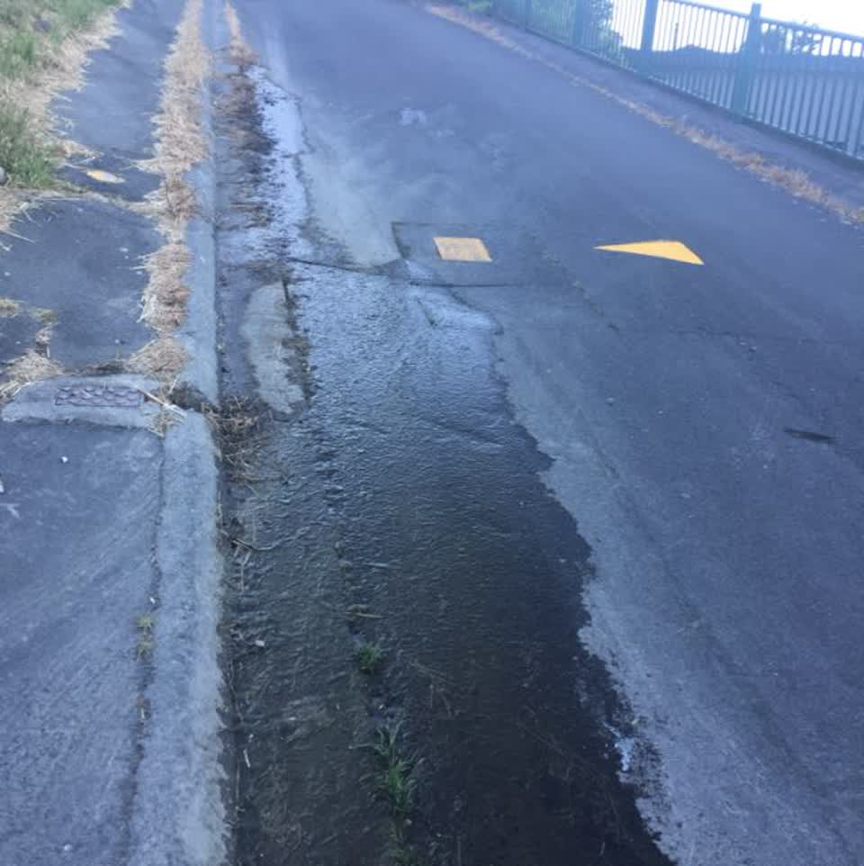 The photograph attached to this wastewater/stormwater report