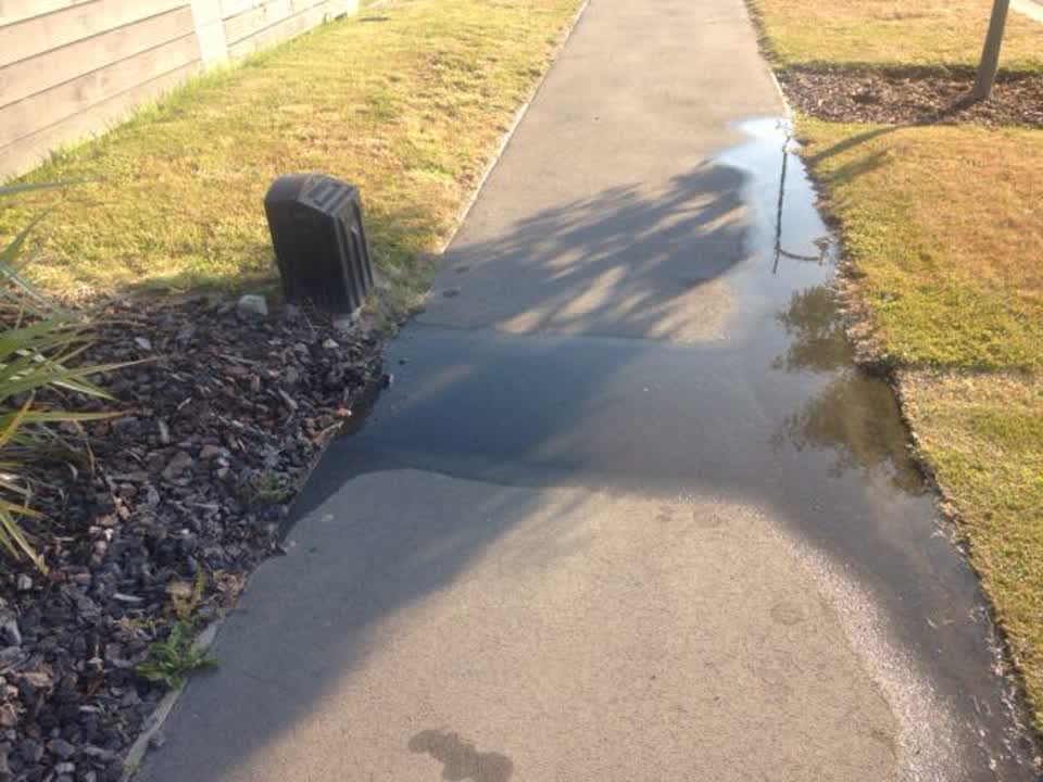 The photograph attached to this wastewater/stormwater report