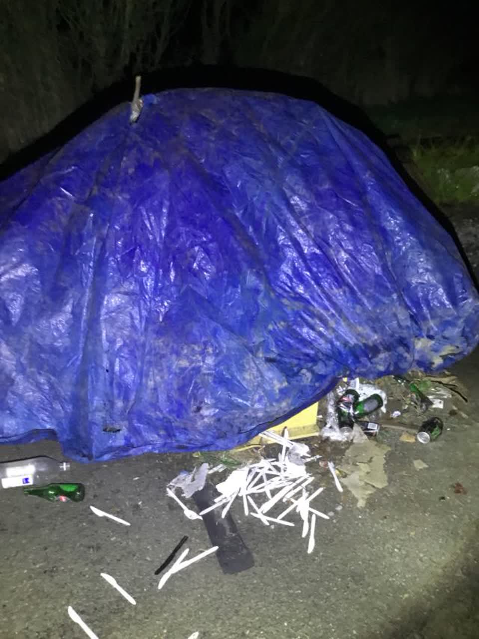 The photograph attached to this rubbish/recycling report