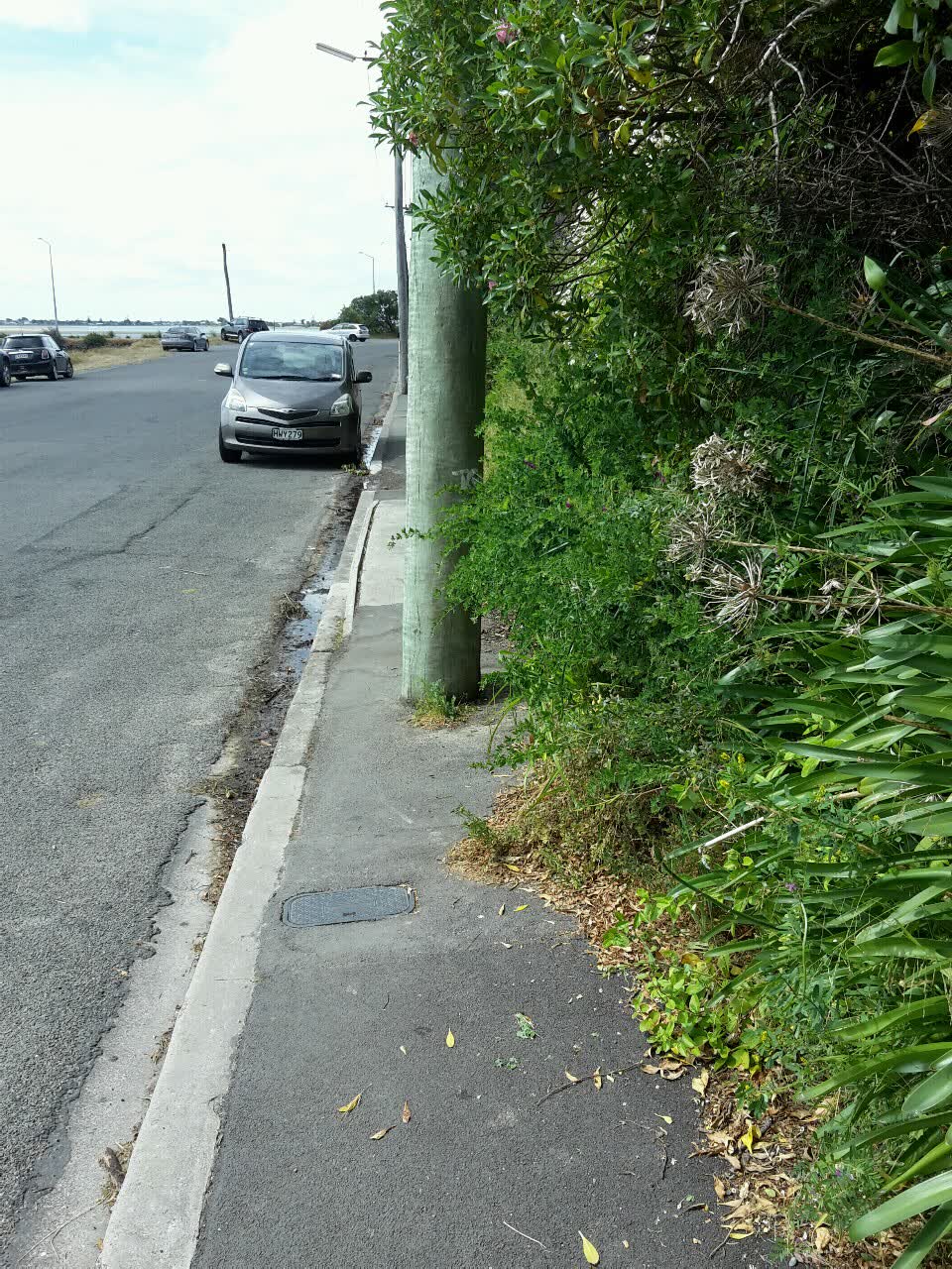 The photograph attached to this roading/streets report