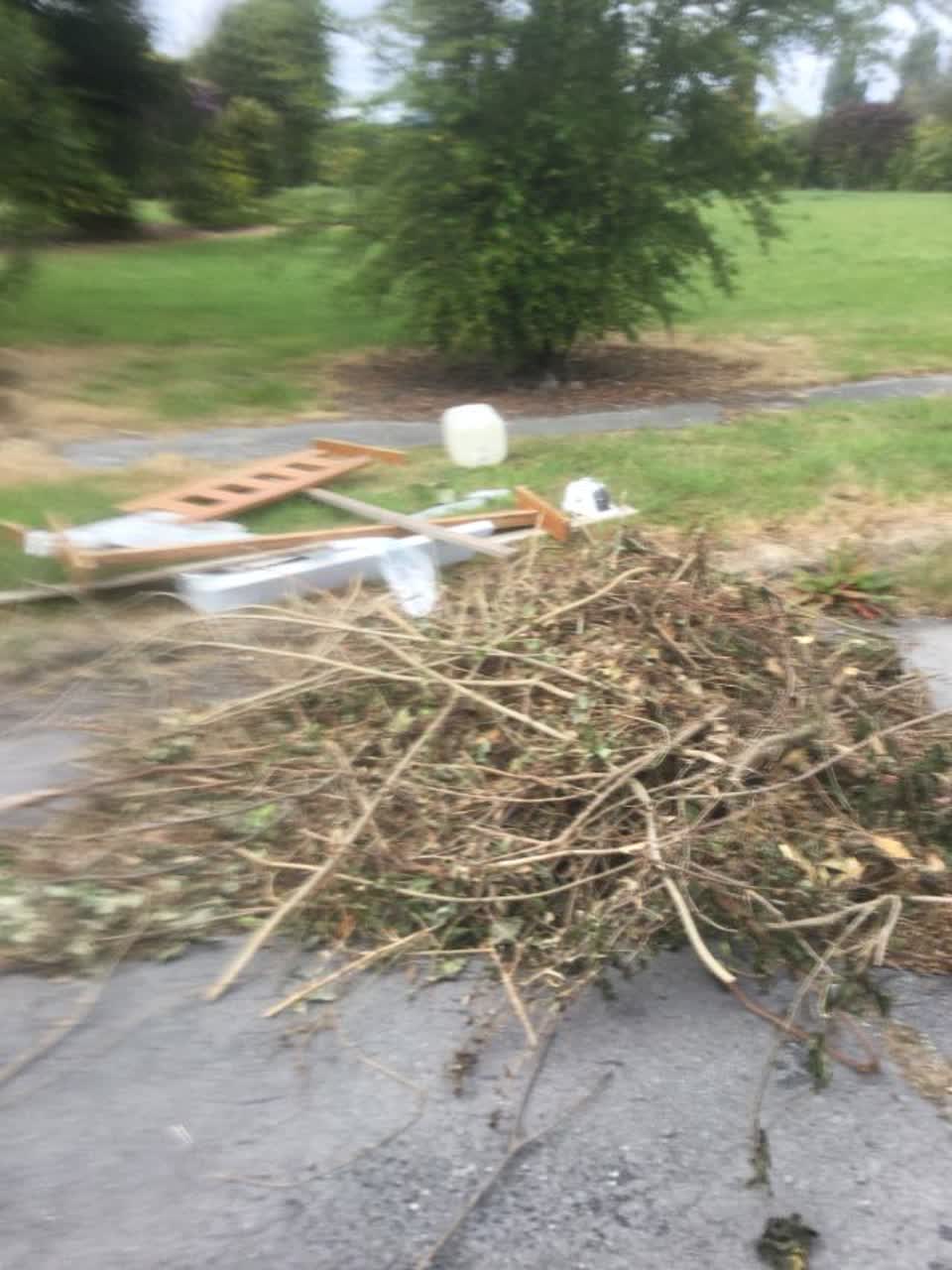 The photograph attached to this rubbish/recycling report
