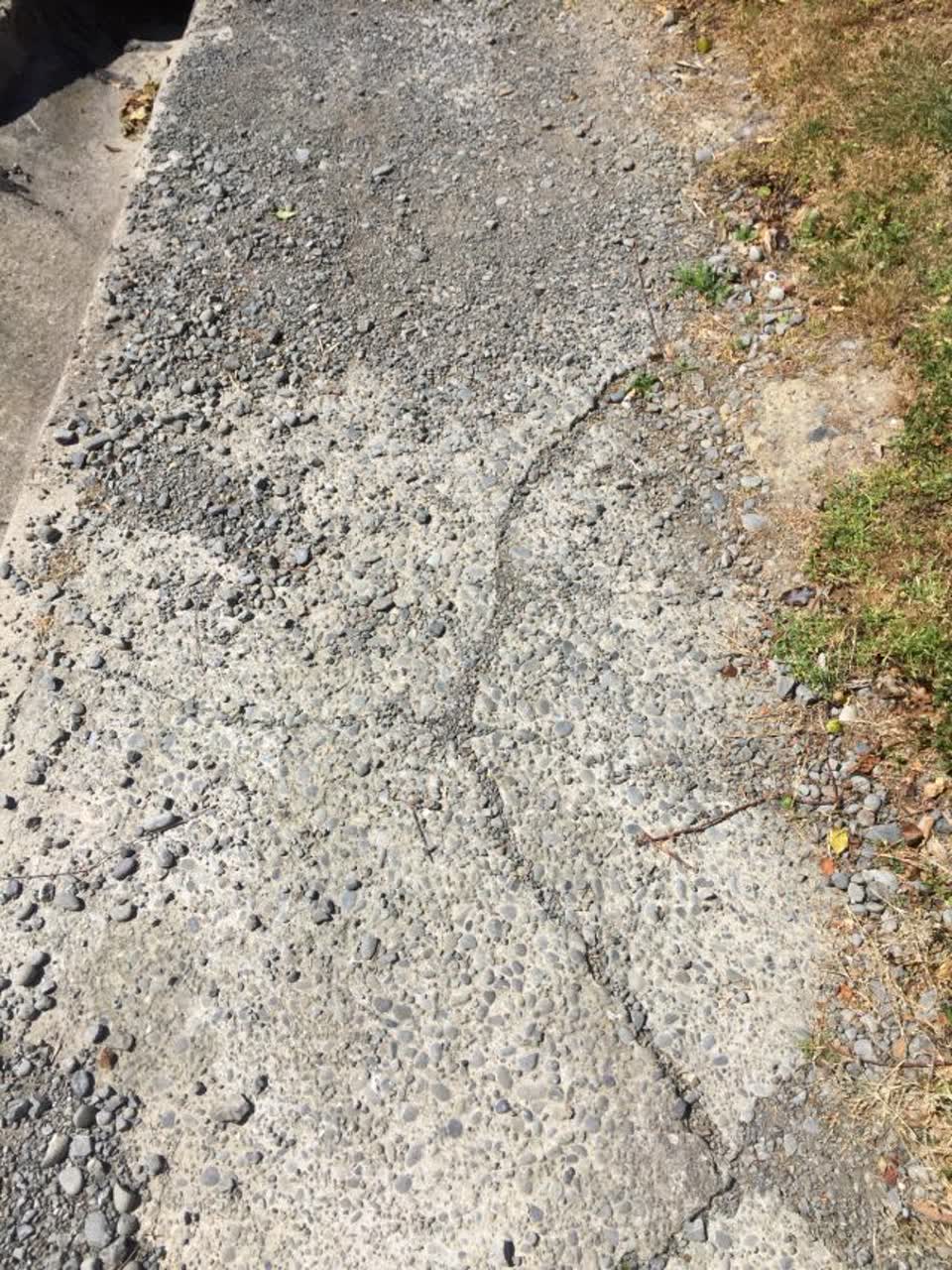 The photograph attached to this roading/streets report