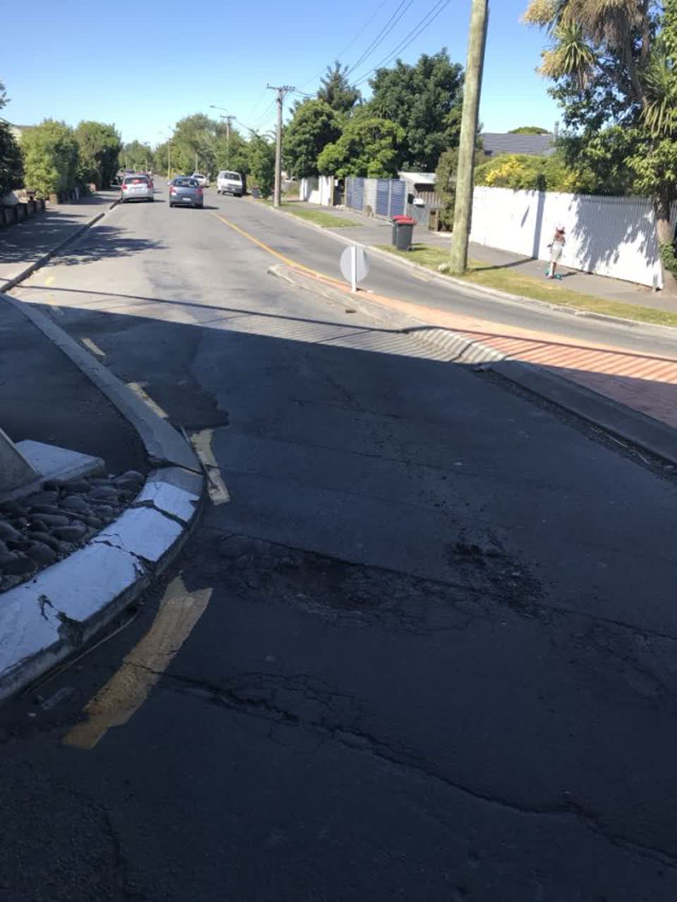 The photograph attached to this roading/streets report