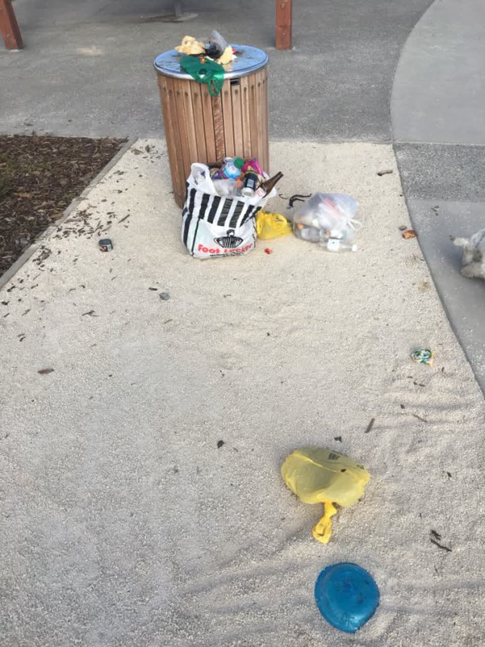 The photograph attached to this rubbish/recycling report