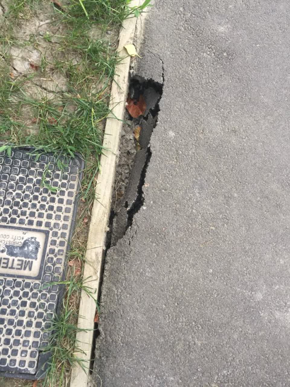 The photograph attached to this roading/streets report